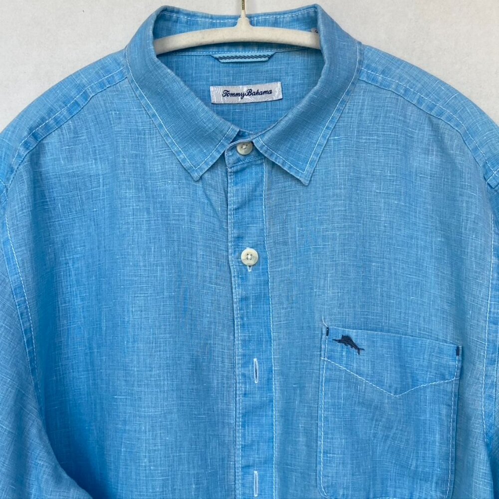 Tommy Bahama Mens Linen Shirt - Picture 4 of 11